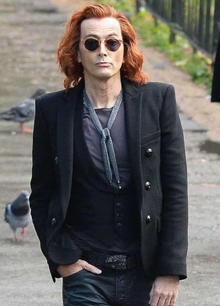 GOOD OMENS (CROWLEY) DAVID TENNANT WOOL BLAZER